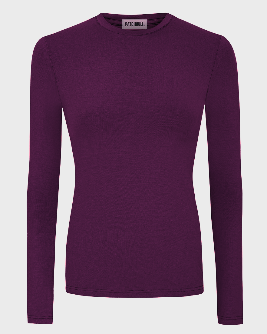 Longsleeve Stockholm dark magenta
