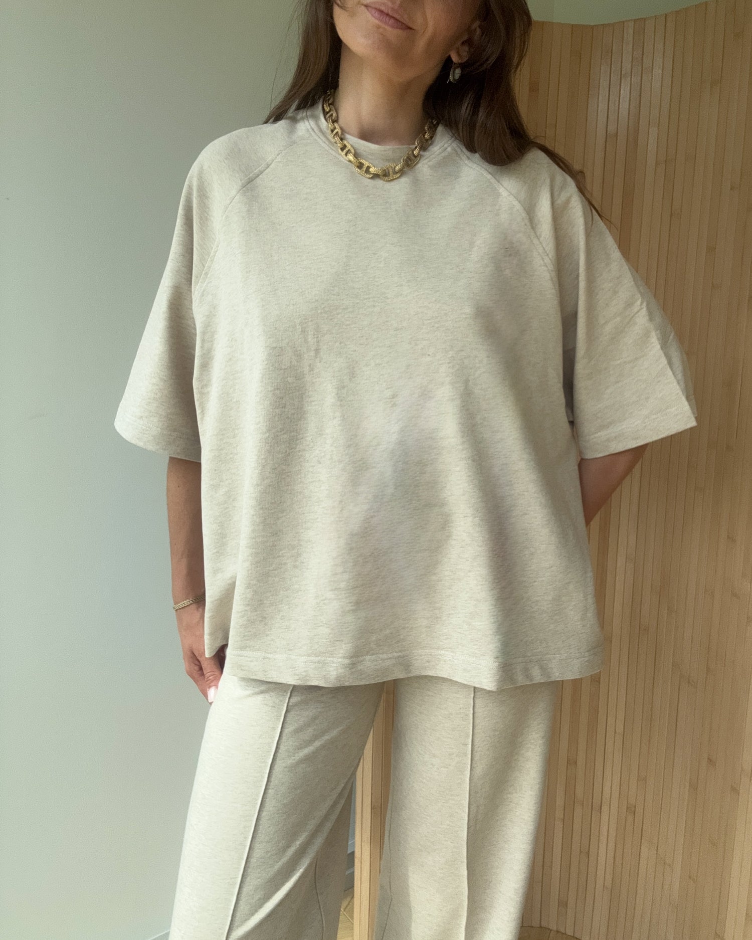 T-shirt Chillout mocca melange