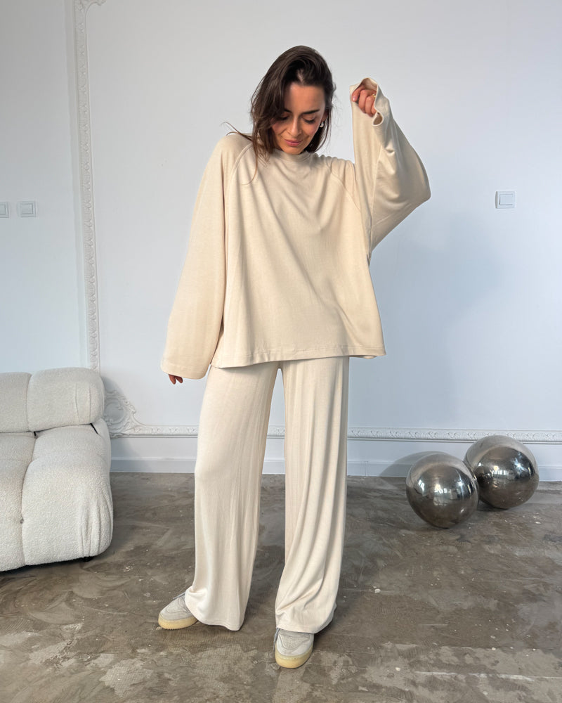 Longsleeve Chillout capuccino foam