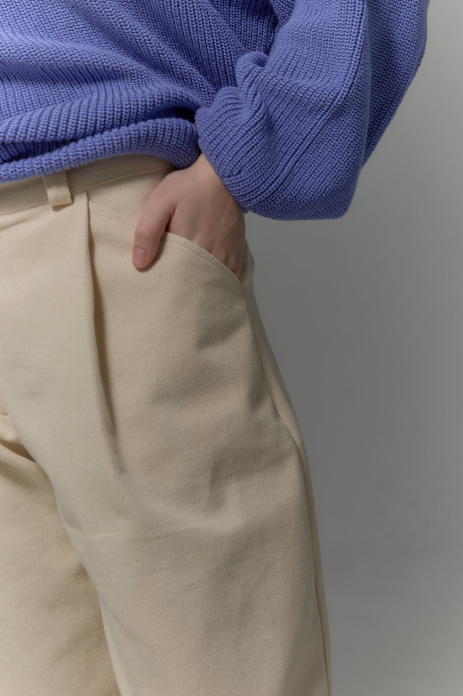 Spodnie Classy denim ecru