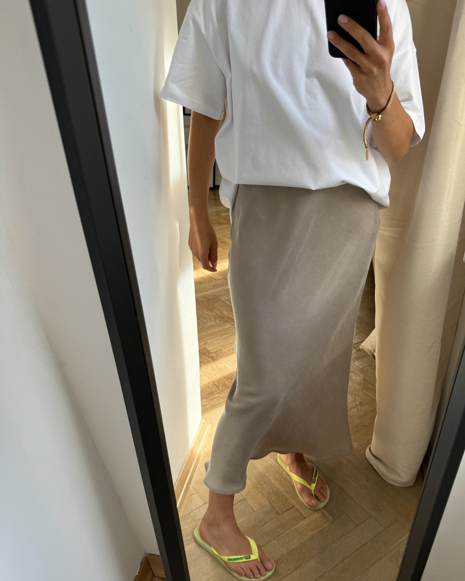 Spódnica Melody premium beige midi