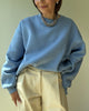 klasyczna bluza oversize w kolorze sky blue, styl casual