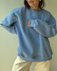 Cheer Long – błękitna bluza oversize z miękkiej tkaniny
