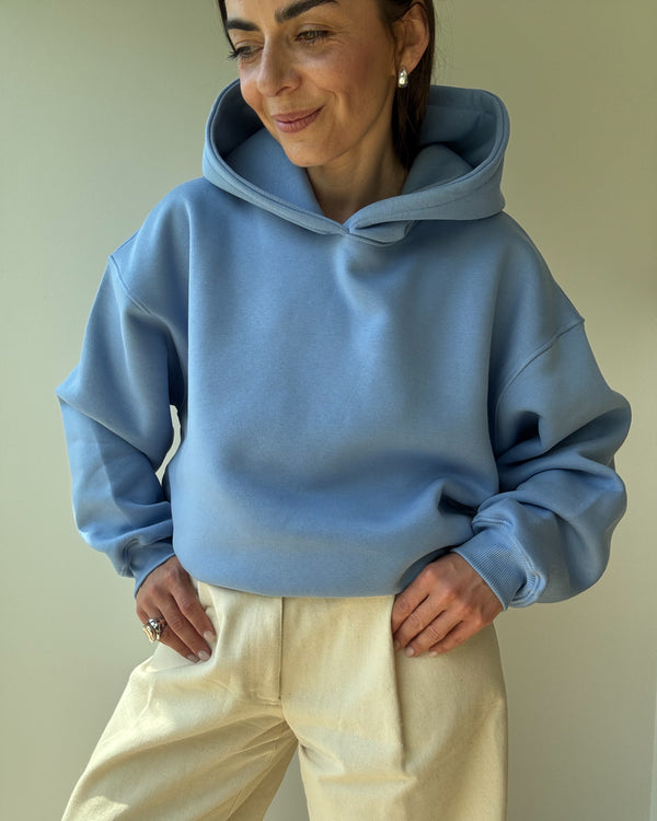 Bluza z kolekcji Patchouli, błękitna, z miękkiej dzianiny