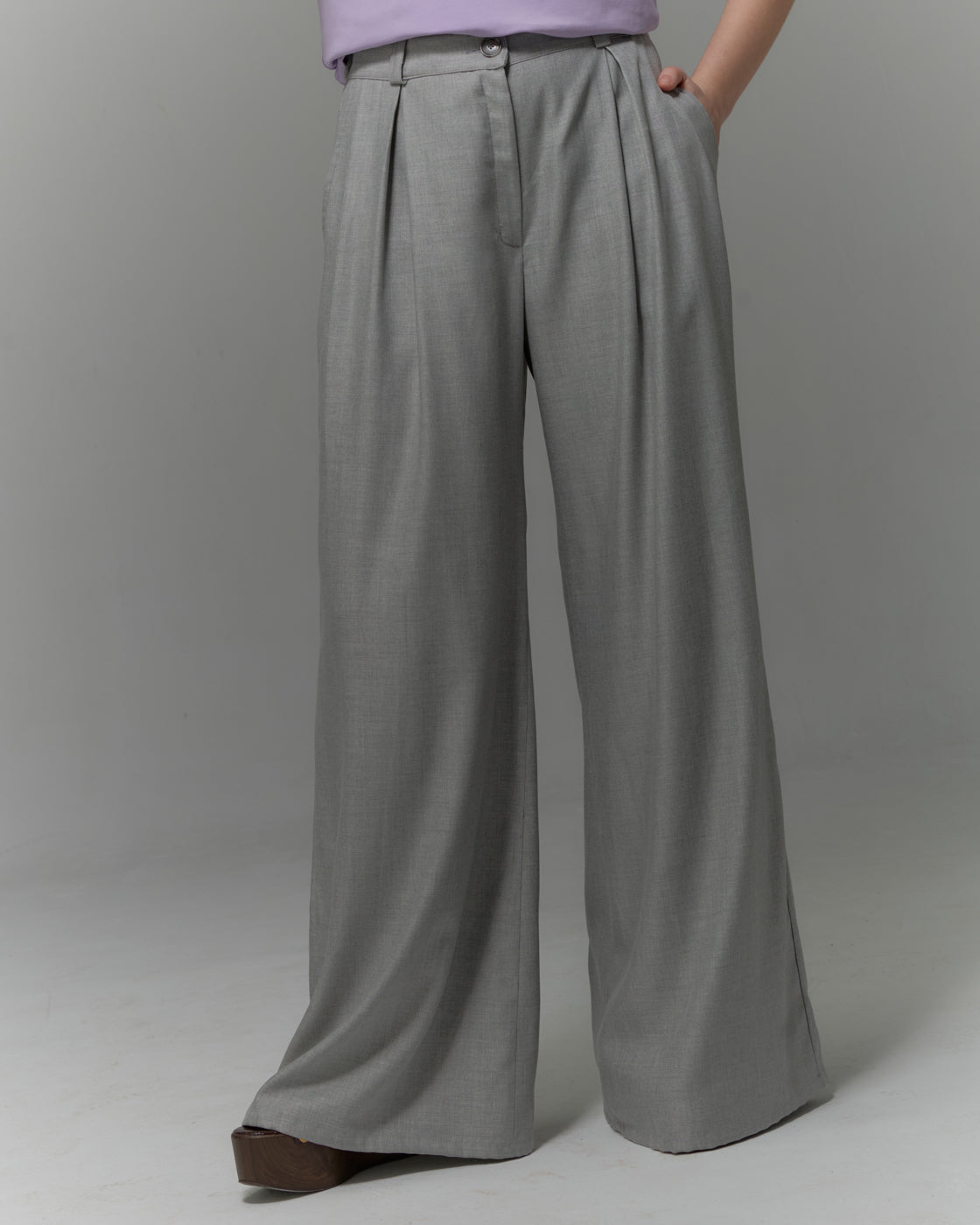 Spodnie Glad grey melange