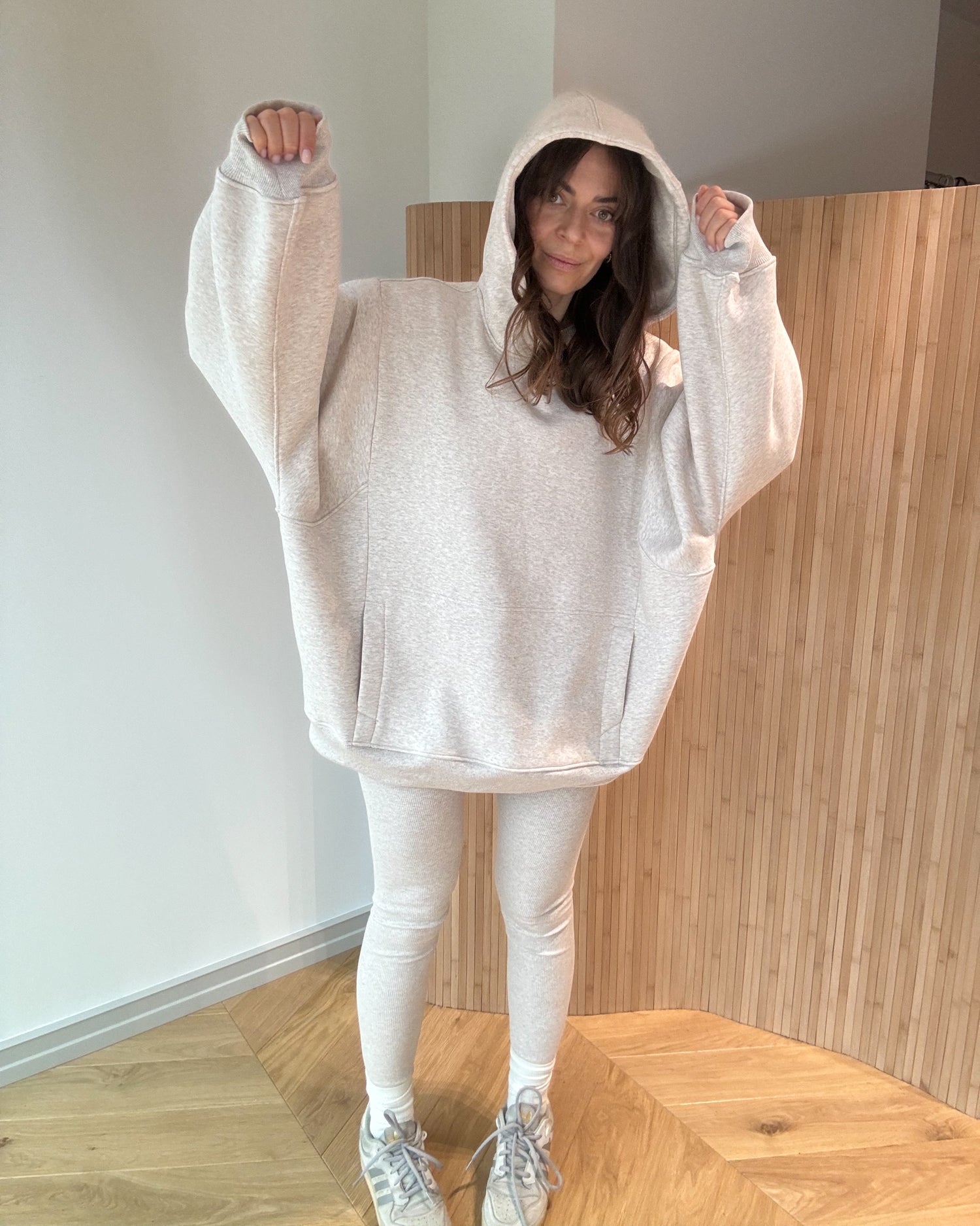 Bluza Patchouli light mocca melange kaptur